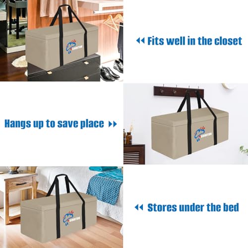 69in Outdoor Cushion Storage Bag (Khaki / 69x29.5x21.6in)