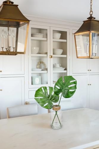 Artificial Plant in Glass Vase with Faux Water