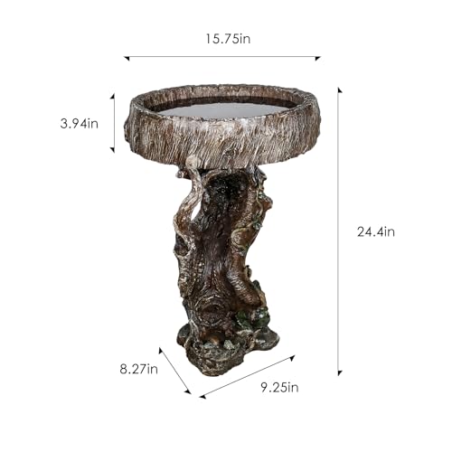 Bird Baths for Outdoor (24.4 inch H)