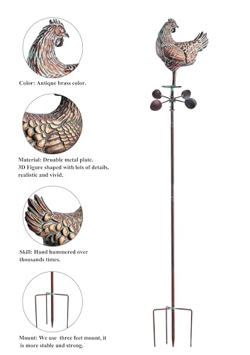 79" Large Wind Spinner Outdoor (3d Hen)