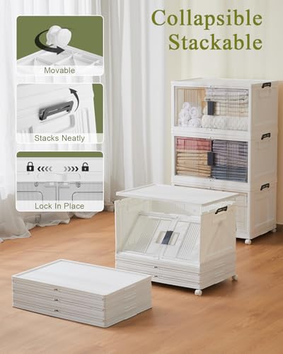 76QT Storage Bins with Lids for Home