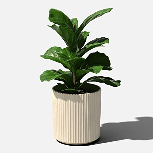 Demi Series Round Planter for Porch (Sand / 16 inch)