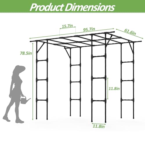 Grape Vine Trellis (95.7（L）*61.6(W)*78.5(H) in)