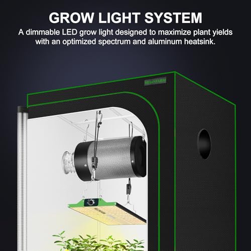 Grow Tent Complete Setup (48"x24"x60" + 100W)