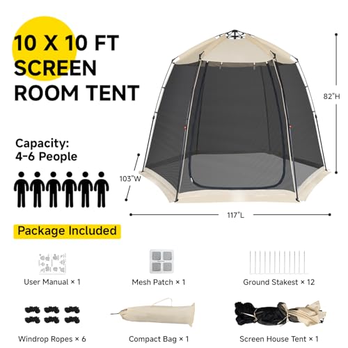 Screen House Gazebo (10 x 10 x 7 FT)