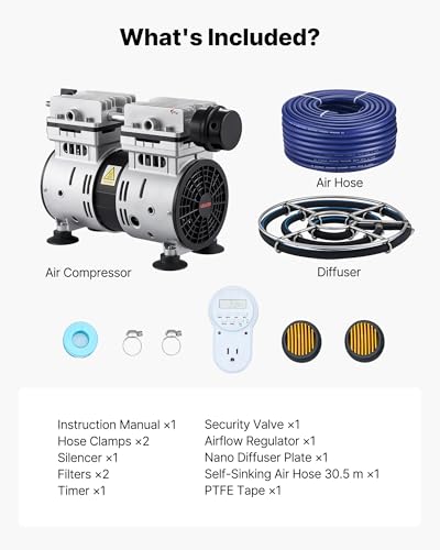 Pond Aerators (5.2CFM+1 Nano diffuser)