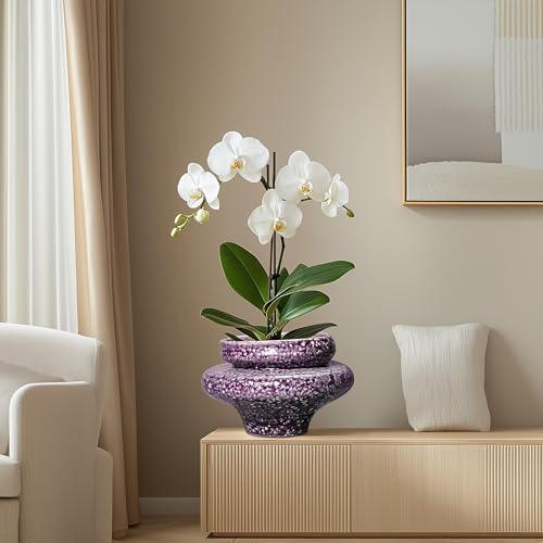 Ceramic Planters (Purple (11.2 X 7.8 In))