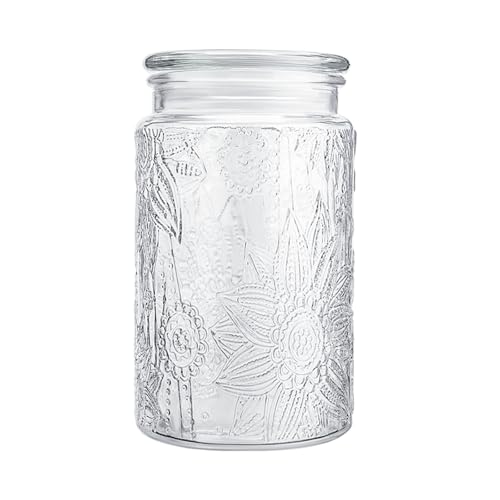 Glass Storage Containers With Lids (32oz Sunflower)