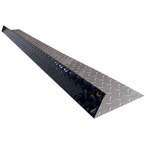 26 Gauge 5 Foot Rain Diverter (Aluminum Diamond Plate - Indigo Blue)