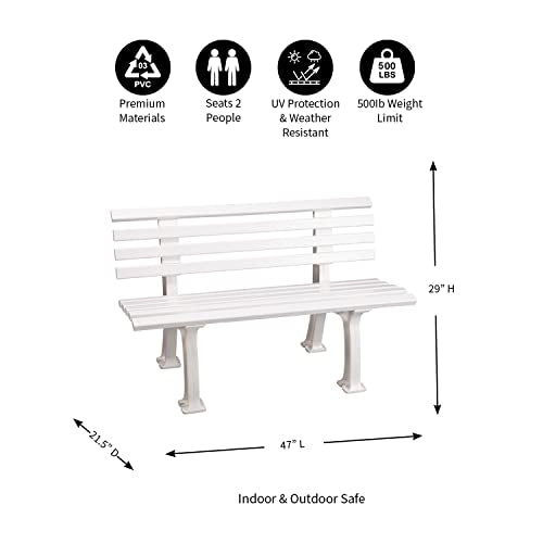 Weatherproof German PVC Outdoor Bench