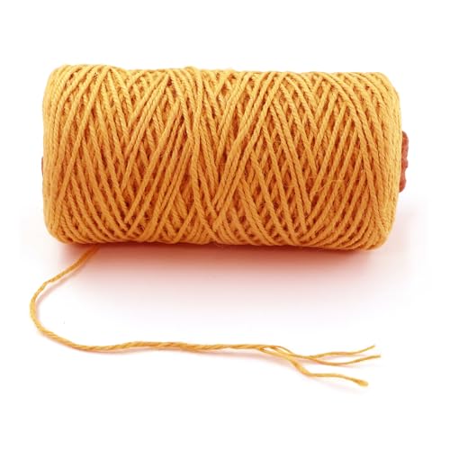 3mm x 500 Feet Orange Jute Rope (Orange / 3mm x 500 Ft)