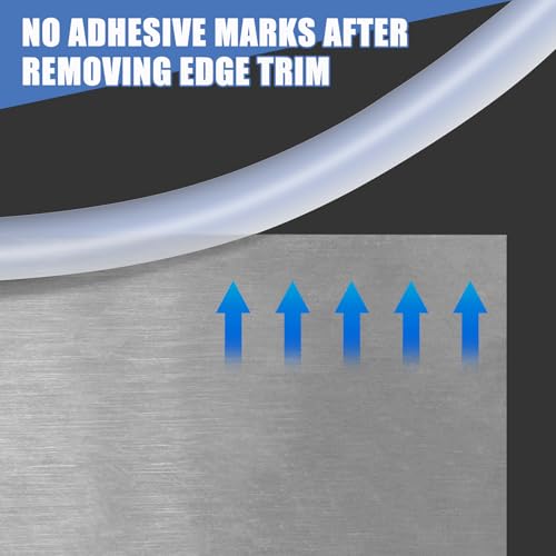 Clear Rubber Edge Trim (Fit 1/8" - L20' / Clear)