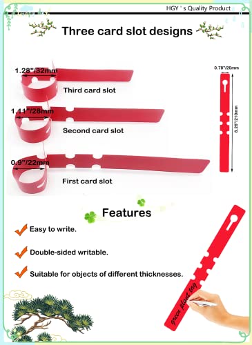 100Pcs Green Plant Tags Wrap Around Tree Tags Markers (8.27 inch / Green)