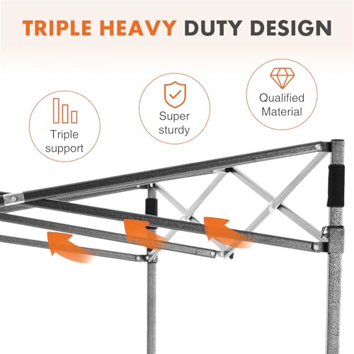 10x10ft Pop Up Canopy Tent (Solid White / 10 x 10 ft)