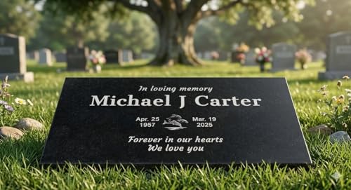 24x12 Personalized Granite Memorial Plaque (24 × 12 × 0.38 Txt)