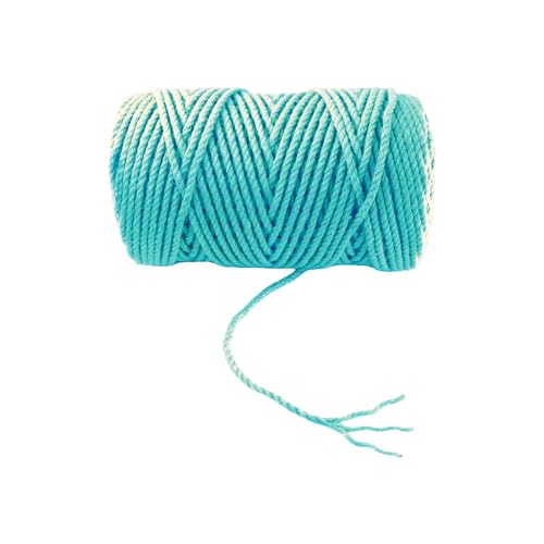 4mm x 200 Feet Blue Jute Rope (Blue / 4mm x 200 Ft)