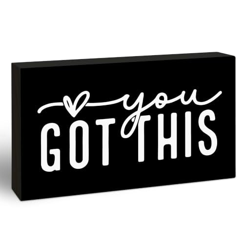 3x5 Encouragement Wooden Block Sign (You Got This-3)