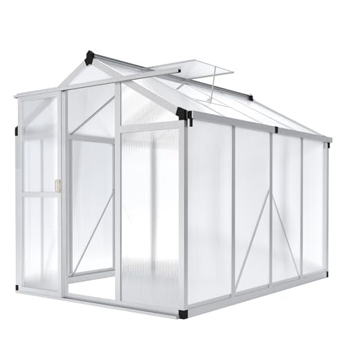 6x8 FT Greenhouse (Silver / 6x8 FT)