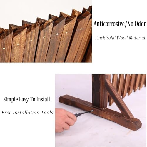 Expandable Wooden Lattice Fence Panel