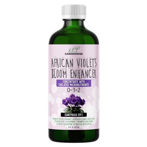 0-3-2 African Violet Fertilizer for Indoor Plants: Concentrated Plant Food – Plant Fertilizer, Bloom Booster for All Violets, Indoor Flowering Plants, Vigorous Growth and Blooming (16 OZ) (16 Fl Oz)