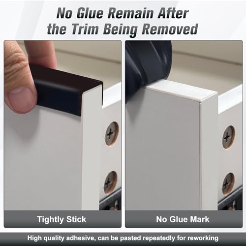 Rubber Edge Trim (Size1-1/4"(Fit 1-3/16"~1-5/16"), L20' / Gloss Black)
