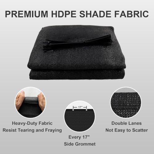 90% Shade Cloth 4 (1 0'×1 2' / Black)