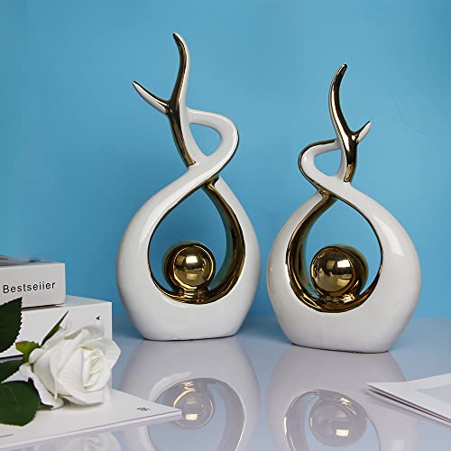 Home Decor Modern Abstract Art Ceramic Statue Table Decor