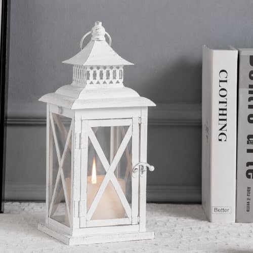 Lantern Decorative Indoor & Outdoor (White / 14.8'' / 1 Pc)