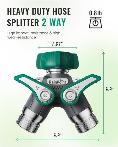 Garden Hose Splitter (Deep Green)