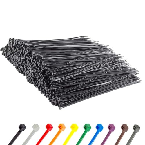 12 Inch Black Zip Ties (Black / 12" (50lb))
