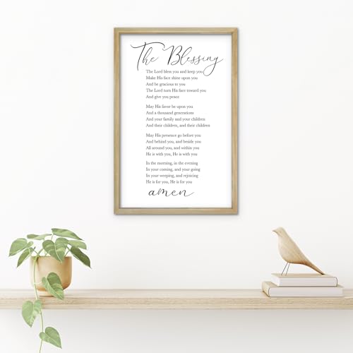 The Blessing Bible Verse Wall Art (16"L x 11"W / The Blessing (Wood))