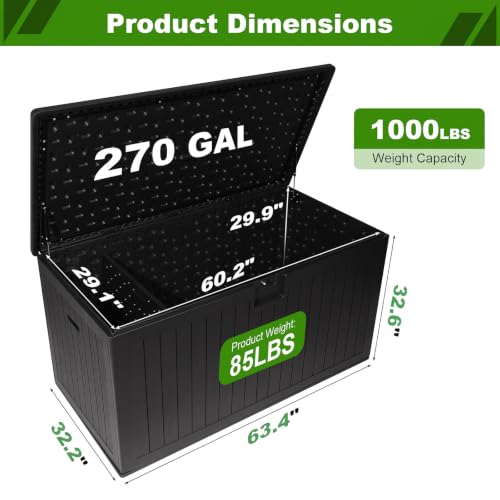 270 Gallon Outdoor Storage Box (270 Gal)