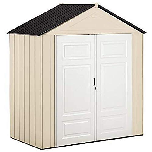 Resin Outdoor Storage Shed With Floor (7'x4' / Beige)