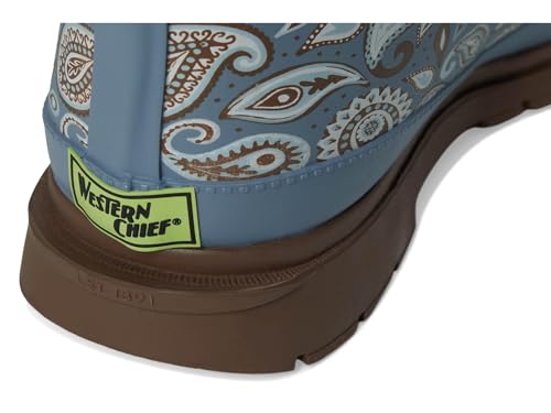 Faux Fur Mid Rain Boot (8 / Bandana)