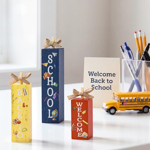 Smile Wooden Tabletop Decor (Letter School)
