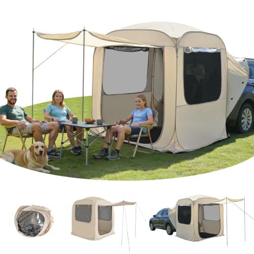 SUV Tailgate Tent with Sunshade Awning (6'x6'x6.6'H)