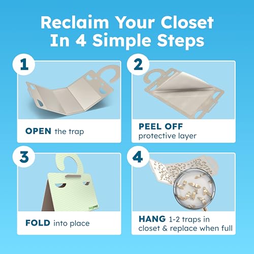 Clothes & Pantry Moth Traps with Sticky Glue (18 Count)