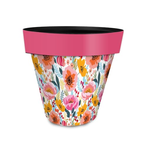 Spring Planter 8.5" x 8.5" x 8.5" Vibrant Blooms Small for Spring Planter (Vibrant Blooms / Small)