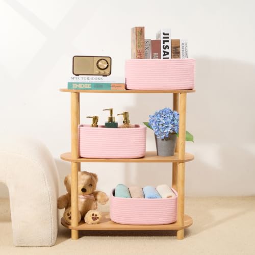 Small Storage Baskets for Organizing (4 Count)