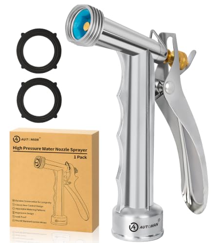 Full Size Garden Hose Nozzle (1 Pack / Zinc Alloy)