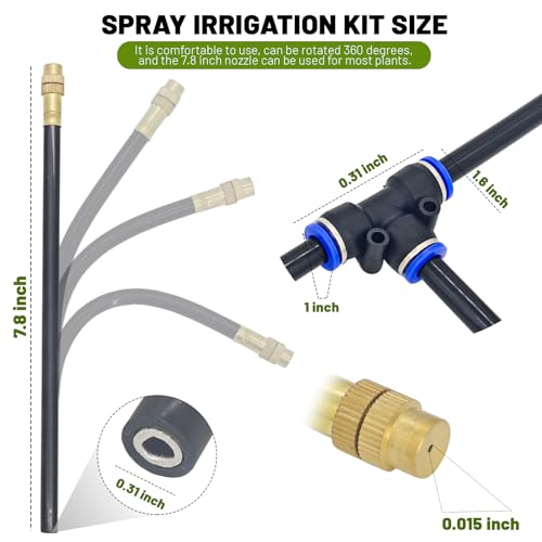 360° Adjustable Drip Irrigation System with 5 Nozzles