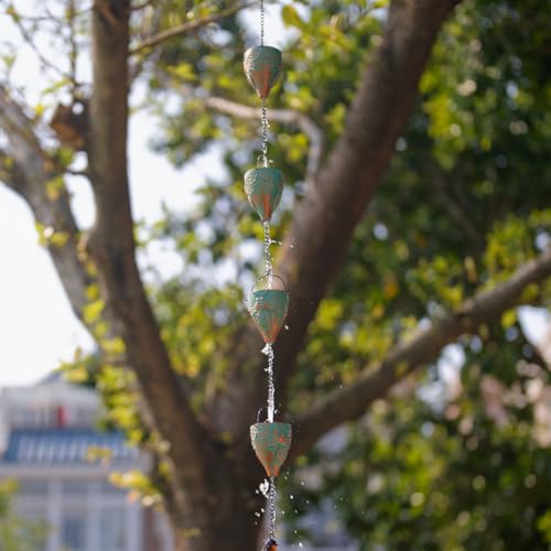 10ft Rain Chains for Outside Gutters
