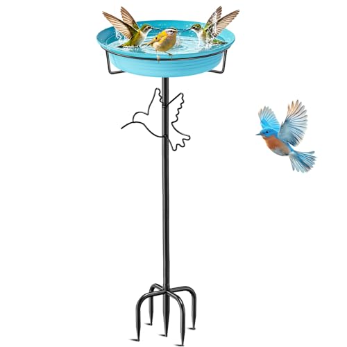 Bird Baths for Outside (Blue)