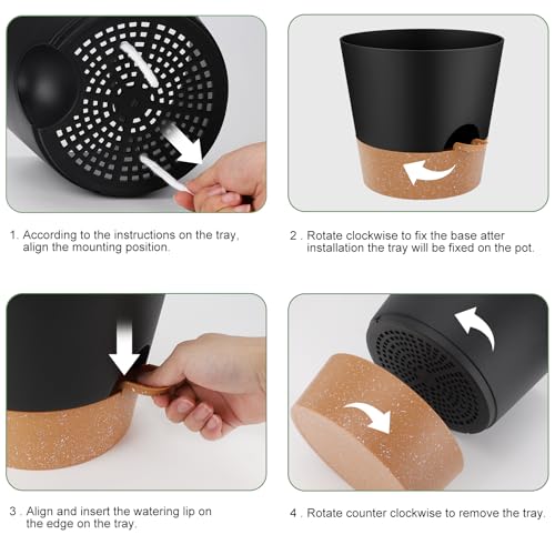 10 Inch Plant Pots (2 Count)