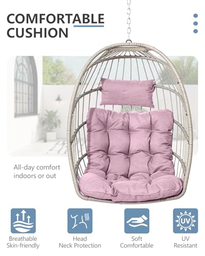 Egg Chair Outdoor with Stand (Pink)