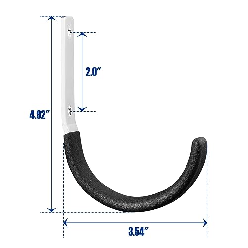 Heavy Duty Steel Garage Hooks (Black 6 Pack)