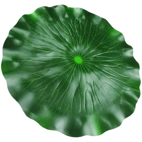 Artificial Lotus Leaf Floating Lily Pads for Fishponds Aquarium Decoration Realistic Eva Water Lily Leaves 22.8In Pond Accessory