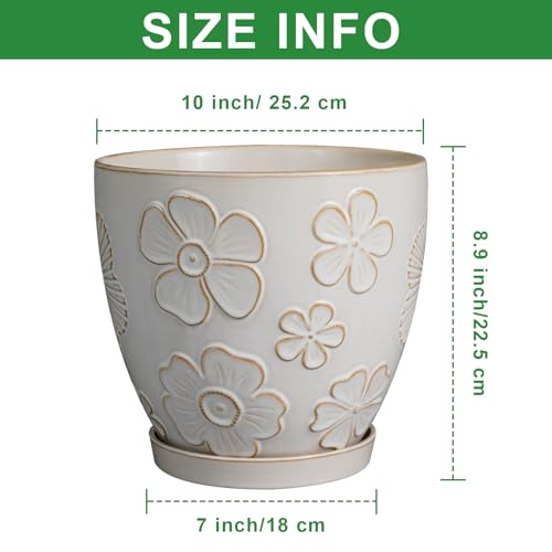 10 Inch Ceramic Planter Pot