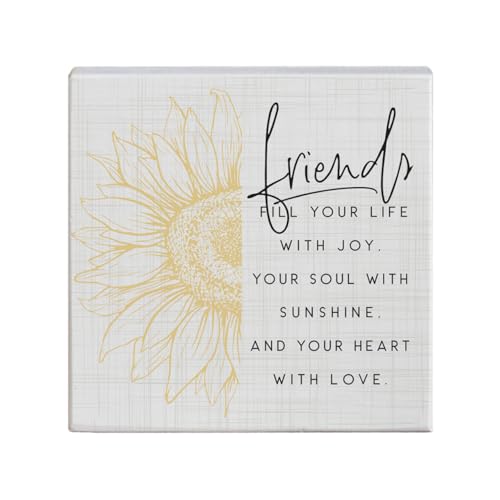 Friends Fill Your Life With Joy 5.25 inch Wood Plaque (multi)