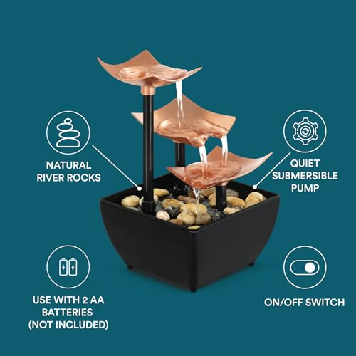 Tabletop Water Fountain (Golden Dew)